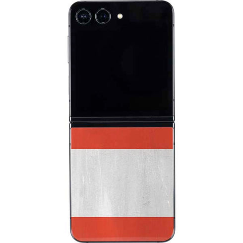 Peru Flag Distressed Galaxy Z Flip5 5G Skin